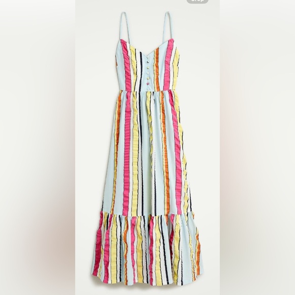 NWT J.Crew size 16 tiered midi dress - Picture 1 of 12
